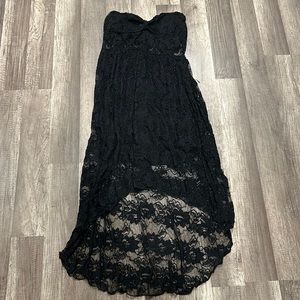 Vintage Y2K 579 Lace Strapless Dress